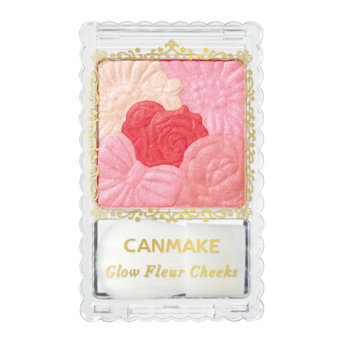COSME NO.3 Nhật Bản Jingtian CANMAKE cánh hoa bốn màu hồng ngọc trai - Blush / Cochineal phấn hồng
