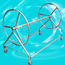 Lane line take-up car stainless steel swimming line car simple line take-up car line management car swim lane line supporting reeling car