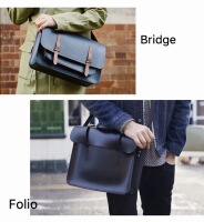 British Cambridge bag men's briefcase double buckle cow split leather 2024 spring new postman style bag