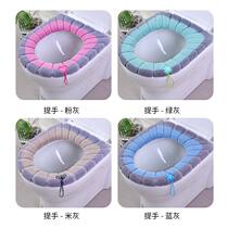 3 dress home toilet cushion waterproof and antibacterial toilet cushion cute sitting and defecating sleeve thickened toilet cushion all season universal