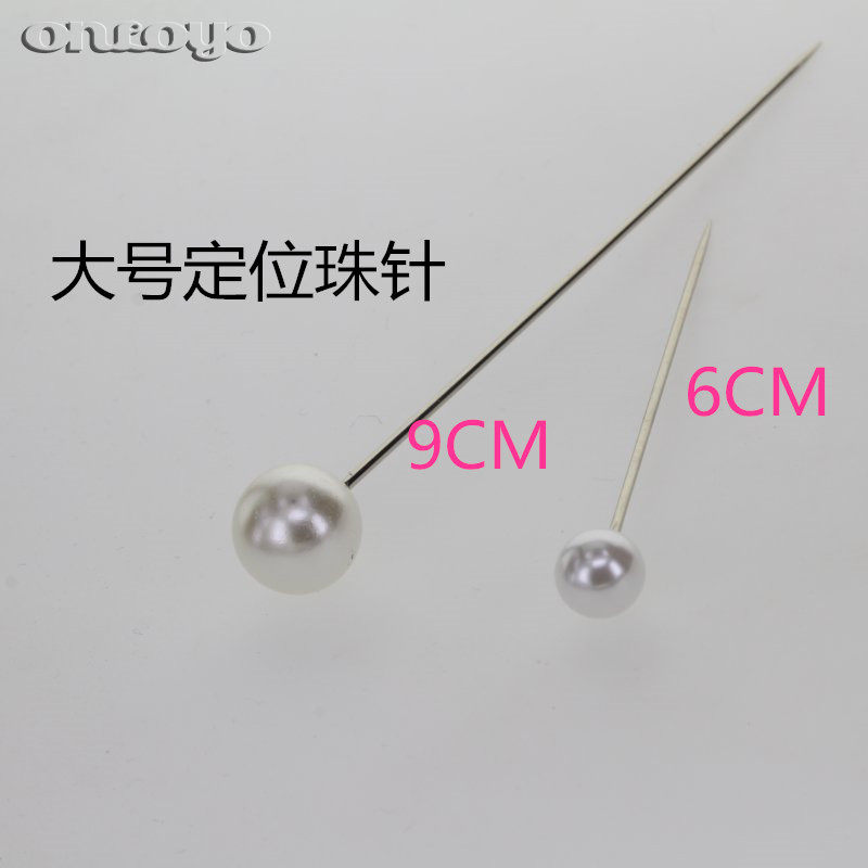 Large pin needle pearl needle fixed needle stereoscopic pearl needle length 6cm and 9cm