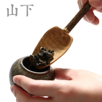 Unpainted Bamboo Root Tea Spade Plum Deer Purple Bamboo Tea Spoon Divided Teaspoon Bamboo Shovel Tea Tool Kongfu Tea With Tea Dao Spare Parts