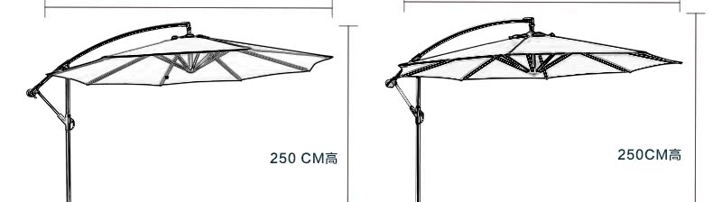 Tianyucheng Đồ Gỗ Ngoài Trời Ô Dù Ngoài Trời Sân Umbrella Lớn Parasol Roman Umbrella Đồ Gỗ Ngoài Trời Ô