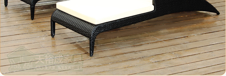 Tian Yucheng Nằm trên giường Giường ngoài trời Đồ nội thất ngoài trời Ghế wicker Bể bơi Lounger Ghế ngoài trời - Bàn ghế ngoài trời / sân bộ bàn ghế cafe ngoài trời