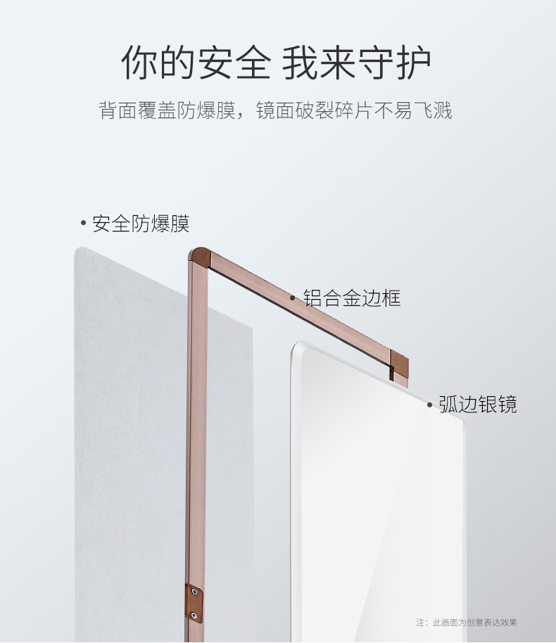 Tủ quần áo chính hãng bên trong gương toàn thân gương ẩn phù hợp gương gấp tủ quần áo gương gương tủ quần áo gương gương - Gương gương cổ điển