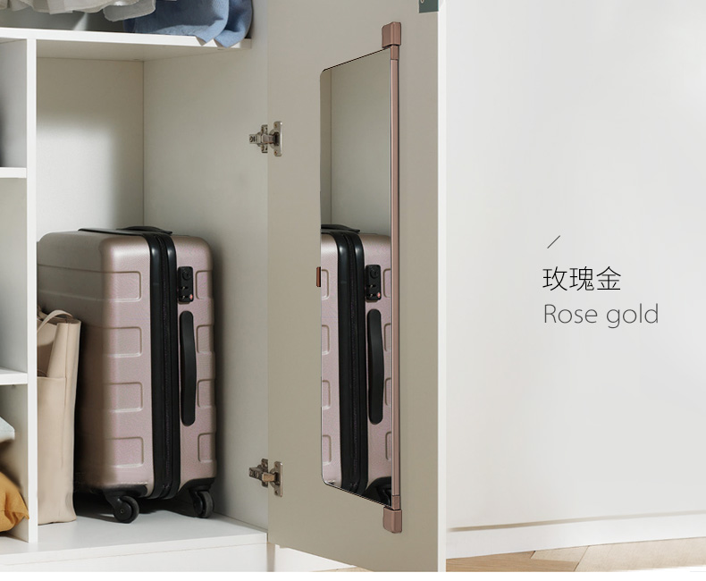 Tủ quần áo chính hãng bên trong gương toàn thân gương ẩn phù hợp gương gấp tủ quần áo gương gương tủ quần áo gương gương - Gương gương cổ điển