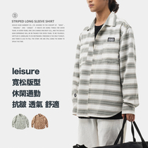 Food fishing SEDUCEgear striped shirt mens national tide retro personality breathable contrast thin shirt basic model