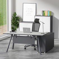 Boss desk simple modern single office desk 1 6 meters office desk manager table master desk big class