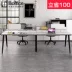 Baiyuan Lefu bàn ghế nhân viên văn phòng bàn bốn người bàn văn phòng hiện đại đơn giản