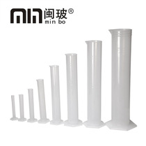 Plastic measuring cylinder with scale 25 50 100 250 500ml liquid measuring instrument teaching experiment instrument multi-Specification