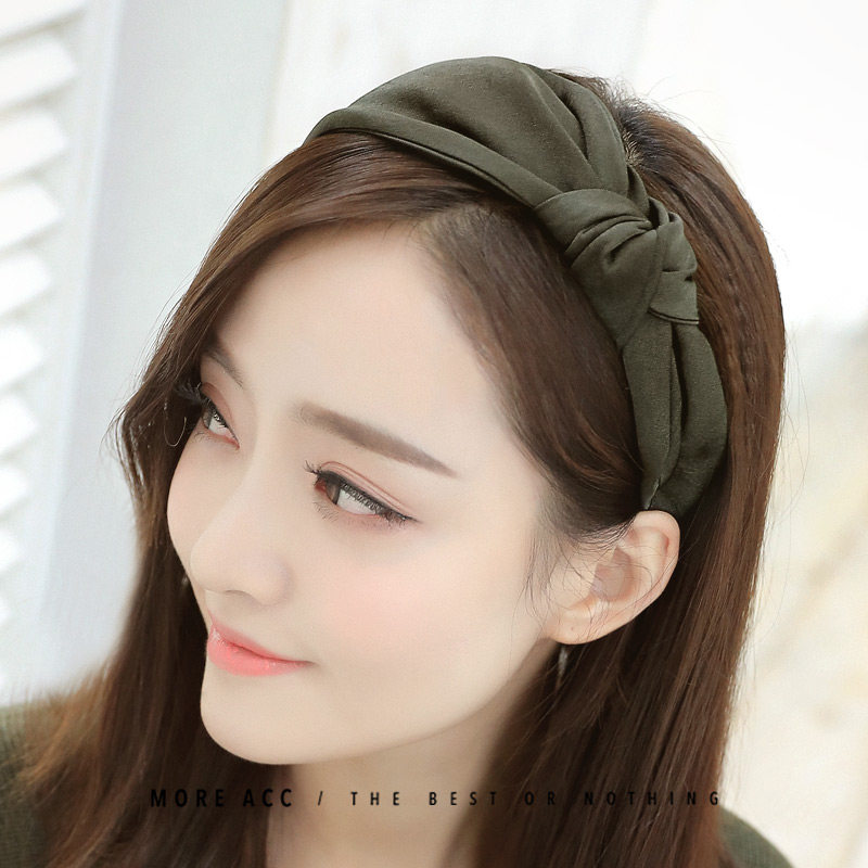 Hairpin Hair Clip Female Korea Style Brief Temperament Wide Side Hair Bale Hair Bale Hair Band 100 Hitch Out Mesh Red Wash Face Hair Stirrup
