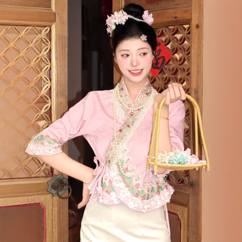 High-End Travel Photography Heavy-Duty Dai Ethnic Women's Outfit, Yunnan Xishuangbanna Traditional Dai Tube Skirt New Arrival