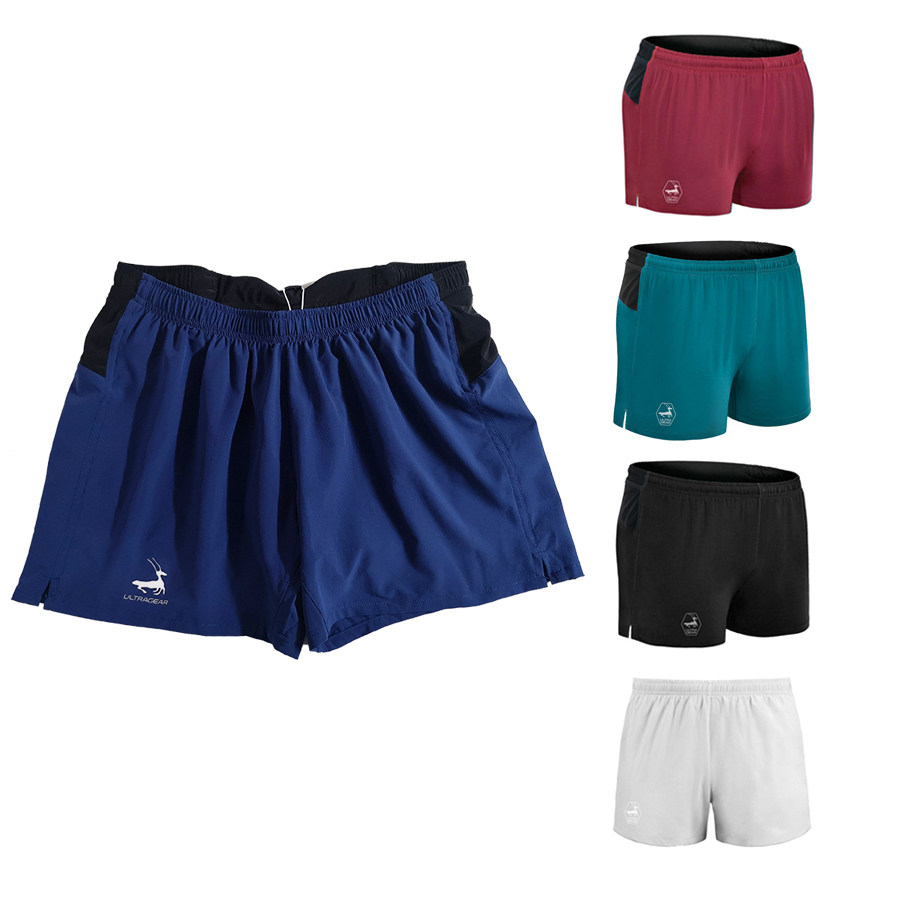 Youji UG shorts men's and women's cross-country running marathon race mobile phone pocket three-point lining breathable elastic