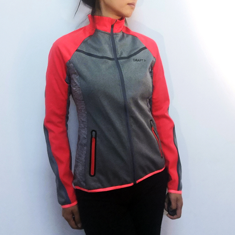 Craft Women's Long-Sleeved Running Jacket, Windproof Soft Shell, Water-Repellent, Ski Fleece-Lined, Cold-Proof and Warm for Autumn and Winter