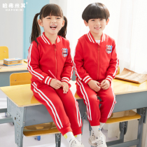 Kindergarten Garden Clothing Spring Autumn Clothing Children Red Banfu Academy Games Elementary School Childrens School Uniform Autumn Winter Suit Customized