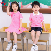 Kindergarten Garden Clothing Summer Clothing Cotton short sleeves Childrens Day Primary school uniforms Inlet graduation clothes Uniforms Customised