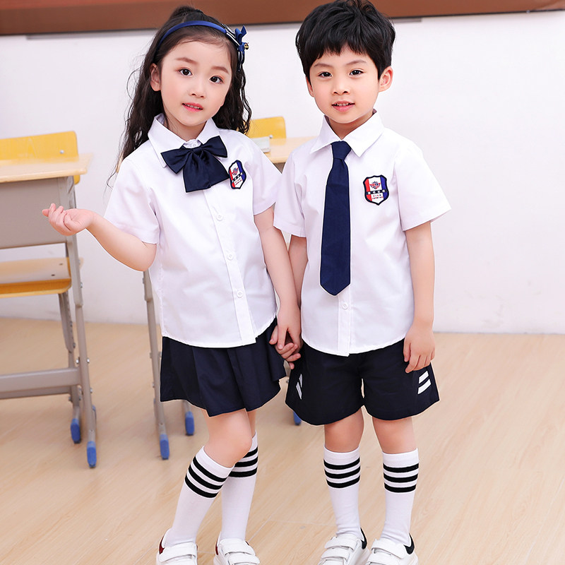 Kindergarten Landscaped Summer Clothing College Yinglun Wind Graduation Photos Clothing Summer Children's Class Clothes Elementary School Uniforms