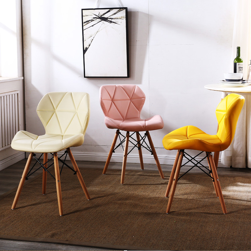 Nordic Dining Chair Beauty stool ins net red make-up chair Milk Tea Shop Chair Dining Table And Chairs Home Negotiation Chair Leaning Back Chair