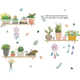 Свежая зеленая наклейка на стену, наклейки, популярно в интернете