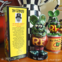 Rare boxed electroplating green Funk mouse hand office boy toy ornament RAT