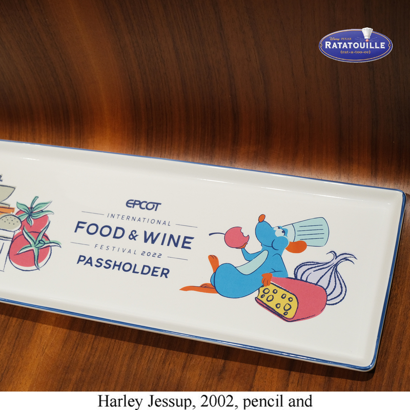 Super Nice-Looking Ratatouille Ceramic Long Plate, Heavy Model, Microwaveable and Dishwasher Safe