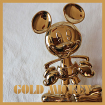 Japan Tokyo Golden Mickey Ornaments Handmade Toys
