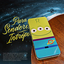 Defective Japanese play total cartoon alien three-eyed monster storage box iron box savings box