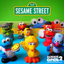 Defective tail single sesame hand doll toy decoration ELMO biscuit monster