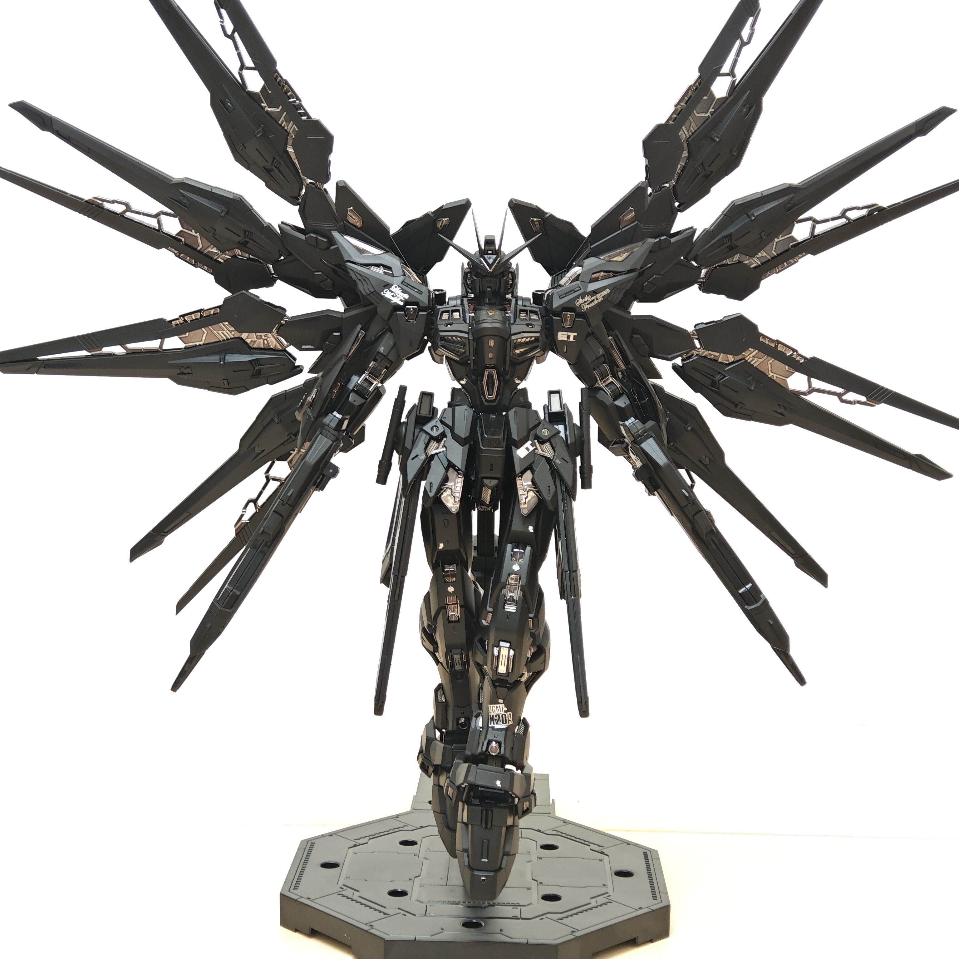 長龍MGEX黑強襲午夜自由配色高達模型1/100 修復版拼裝機甲可動手| 露天