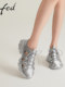 fed透气运动鞋春季新款女鞋镂空休闲鞋厚底溯溪鞋女S0208-YAB292
