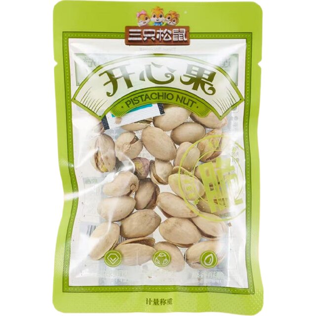 [3 Bags] Three Squirrels Pistachios Bagged Snacks Nuts Daily Nuts Casual Roasted Seeds Dried Fruits Delicious
