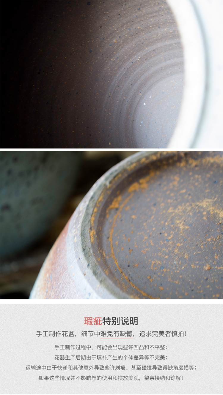 Dừng lại | Jingdezhen thủ công gốm hoa gốm gốm gốm hoa lớn chèn hoa cá tính nhà bình - Vase / Bồn hoa & Kệ giỏ treo hoa ban công