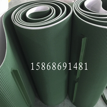 Green PVC lawn pattern non-slip climbing industrial assembly line circular belt conveyor belt wear-resistant transmission belt 5mm