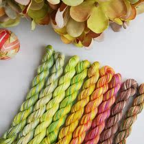 Small forest] Four seasons hand-dyed gradient color embroidery thread