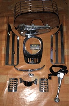Suitable for Honda motorcycle Dlo AF52 period JULIO square turtle train turtle accessories electroplating parts