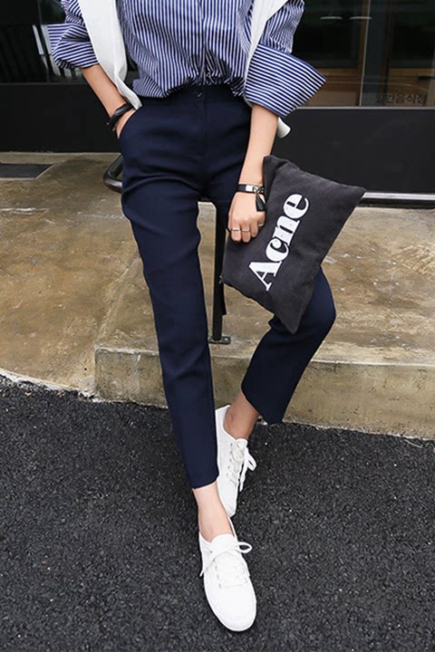 LOSTSOULS Japan 2022 Tibetan Youth Work pants Western Pants Women 100 Hitch Foot 90% casual Western pants Long pants