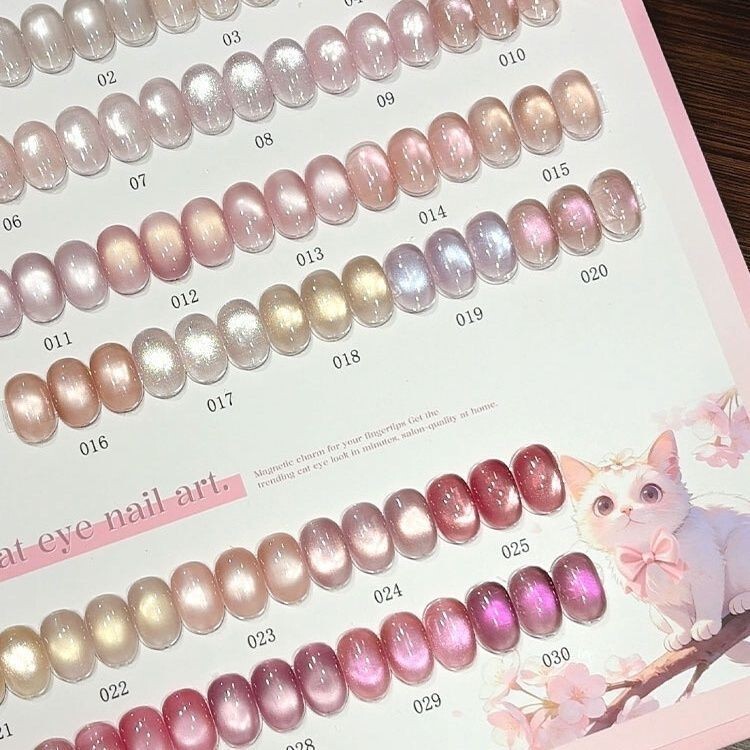 [New Product at the Beauty Expo] Luo Qianyu's Cat's Eye 30 Colors Summer Trend Popular Nail Gel Polish