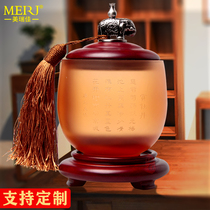 Corporate enterprise gift custom logo send teacher upscale tea leaf jars to lead customer practical business companions gift