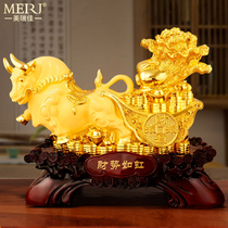 Hospitality and Buffalo Buffalo Swing Piece Wall Street Bull Office Owner Table Decoration Crafts Company Shop Opening Gift