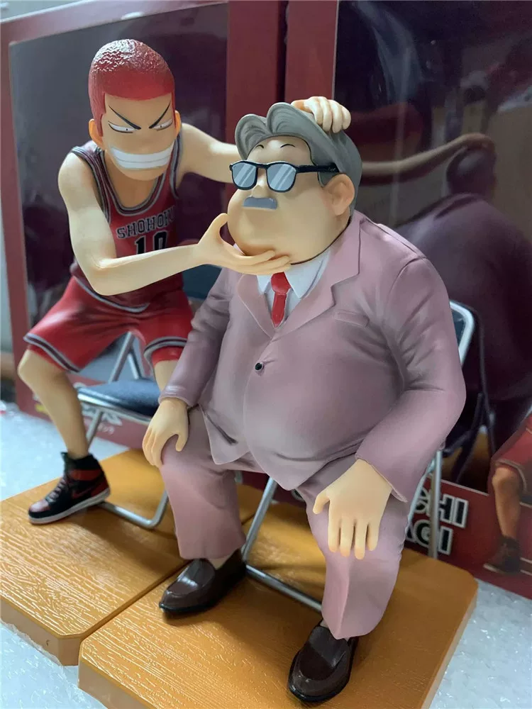 Специальная цена Slam Dunk Сакураги Ханамити даёт Коучу Анзаи массаж лица, табурет, статуя, коробочная модель