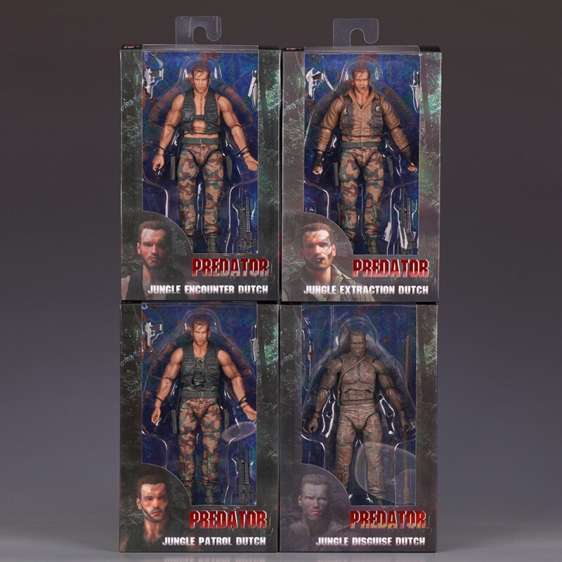 Ac Factory Neca Predator 30Th Anniversary Arnold Schwarzenegger Smoking Mud Figure Model