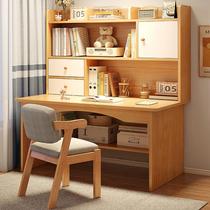 Computer desk desktop bedroom desk home elementary school student bookshelf integrated simple study table and chair office writing table