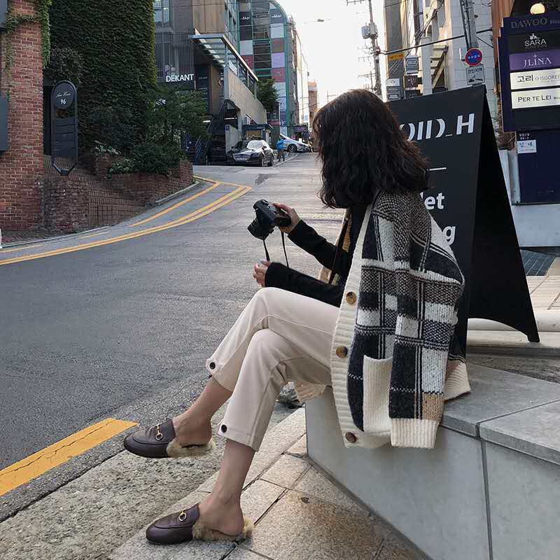 maje kara small sweater 2021 spring and autumn new fashion lazy style sub knitted cardigan jacket female