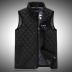 Mùa xuân và mùa thu vest cá mập cộng với cotton kinh doanh vest nam đứng cổ áo dày vest rộng tay áo rộng tay ao ba lo nam Áo vest cotton