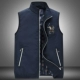 Mùa xuân và mùa thu vest cá mập cộng với cotton kinh doanh vest nam đứng cổ áo dày vest rộng tay áo rộng tay ao ba lo nam