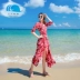 Ba con cá voi, một gia đình ba người, kỳ nghỉ gia đình, cha và con trai, mẹ và con trai, quần đi biển, mẹ và con gái, váy bãi biển cha mẹ con, váy dài