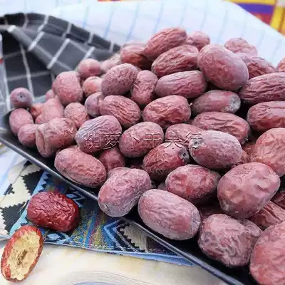Xinjiang air-dried gray jujube Zimuhe hanged the original jujube Ruoqiang gray jujube 2kg * 500g Milan red jujube Special