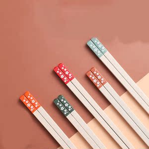 宏家 家用防滑抗菌合金筷子5双