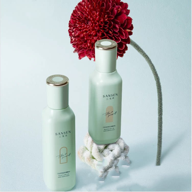 凑125！三生花玲珑玉润4D玻尿酸水乳套装