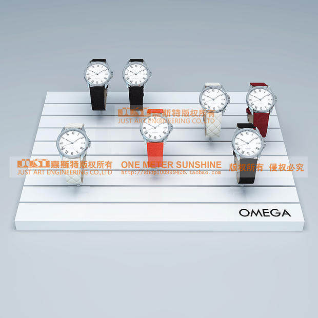 Watch display table tray display rack CK watch rack storage box wooden tray jewelry rack display live props